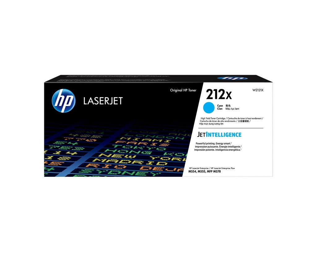 [W2121X] W2121X HP 212X High Yield Cyan Original LaserJet Toner Cartridge