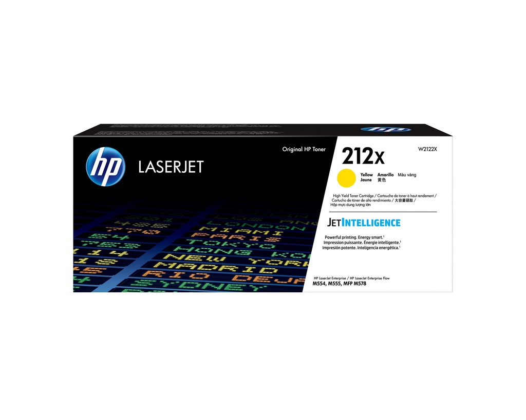 [W2122X] W2122X HP 212X High Yield Yellow Original LaserJet Toner Cartridge