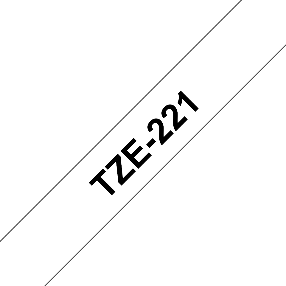 [TZE-221] TZE-221 Brother TZ-221 P-touch Tape 3/8 In X 26 Ft Black On White