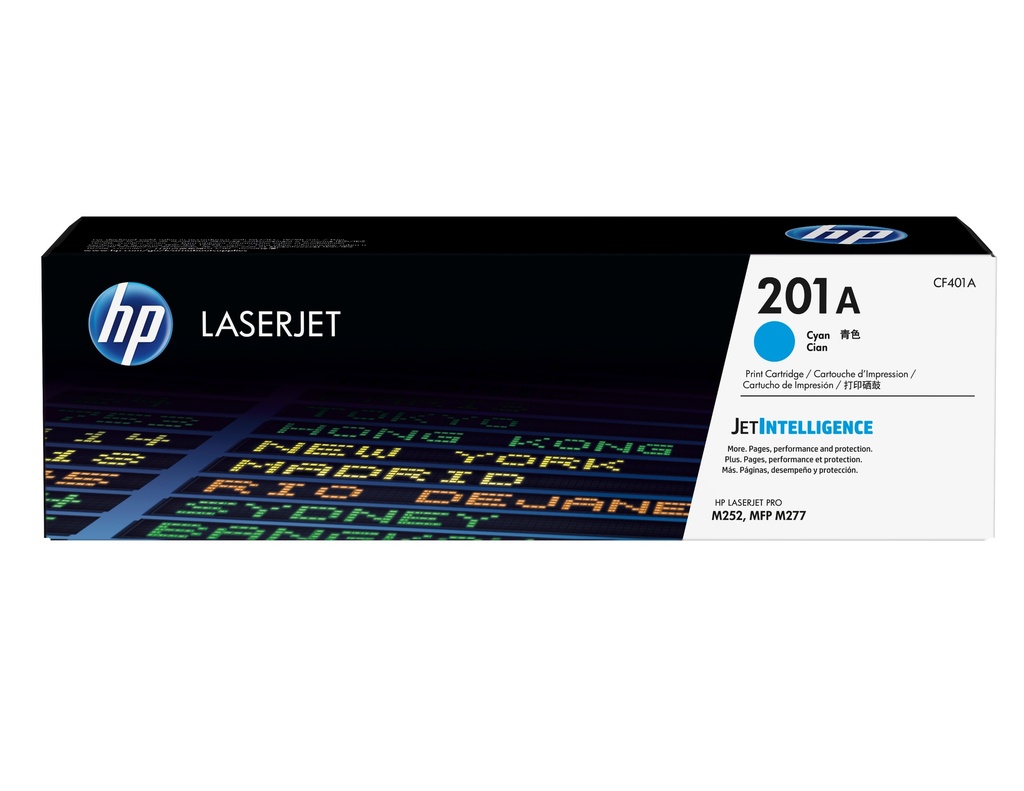 [CF401A] CF401A HP 201A Cyan Original LaserJet Cartridge (~1,400 pages)