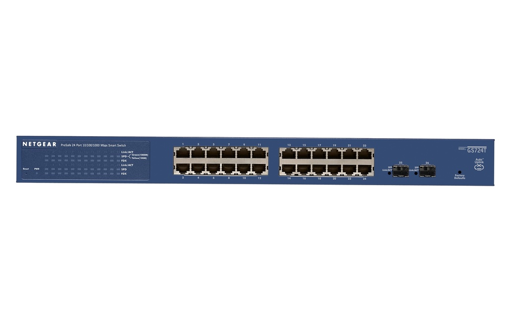 [GS724T-400AJS] GS724T-400AJS NETGEAR GS724T ProSafe 24-port Gigabit Smart Switch