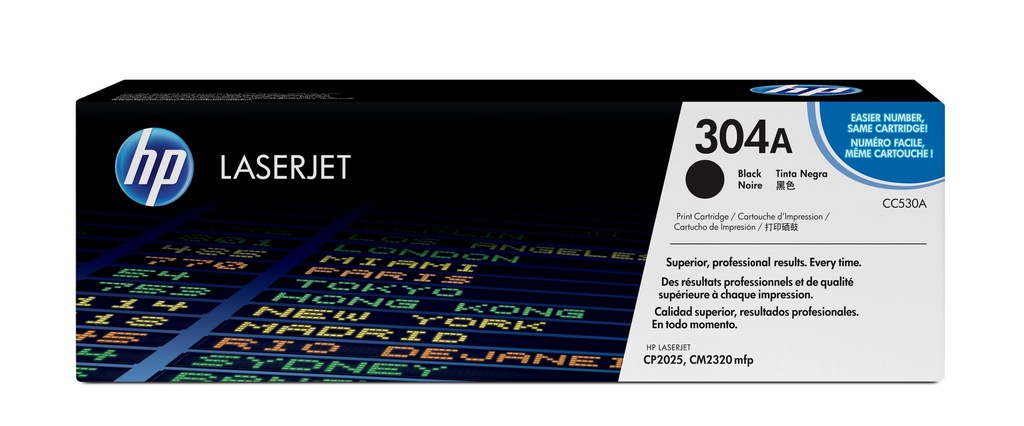 [CC530A] CC530A HP CLJ CP2025 BLACK PRINT CARTRIDGE WITH COLORSPHERE TONER