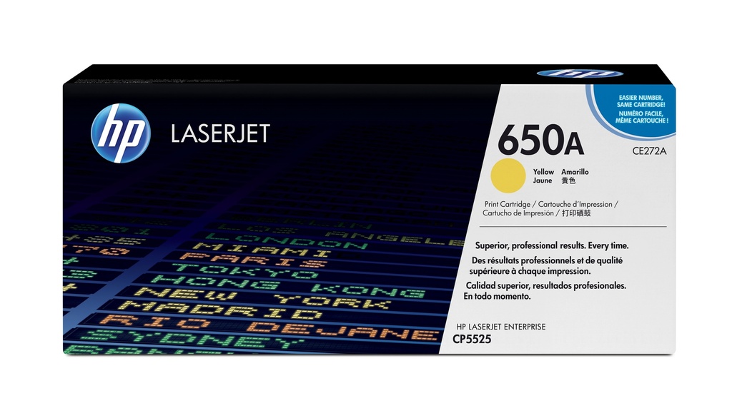 [CE272A] CE272A HP Color LaserJet CP5525 YELLOW PRINT CARTRIDGE
