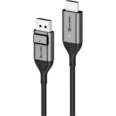 Ultra DisplayPort to HDMI Cable - Male to Male - 02m - 4K@60Hz - ACTIVE - Space Grey
