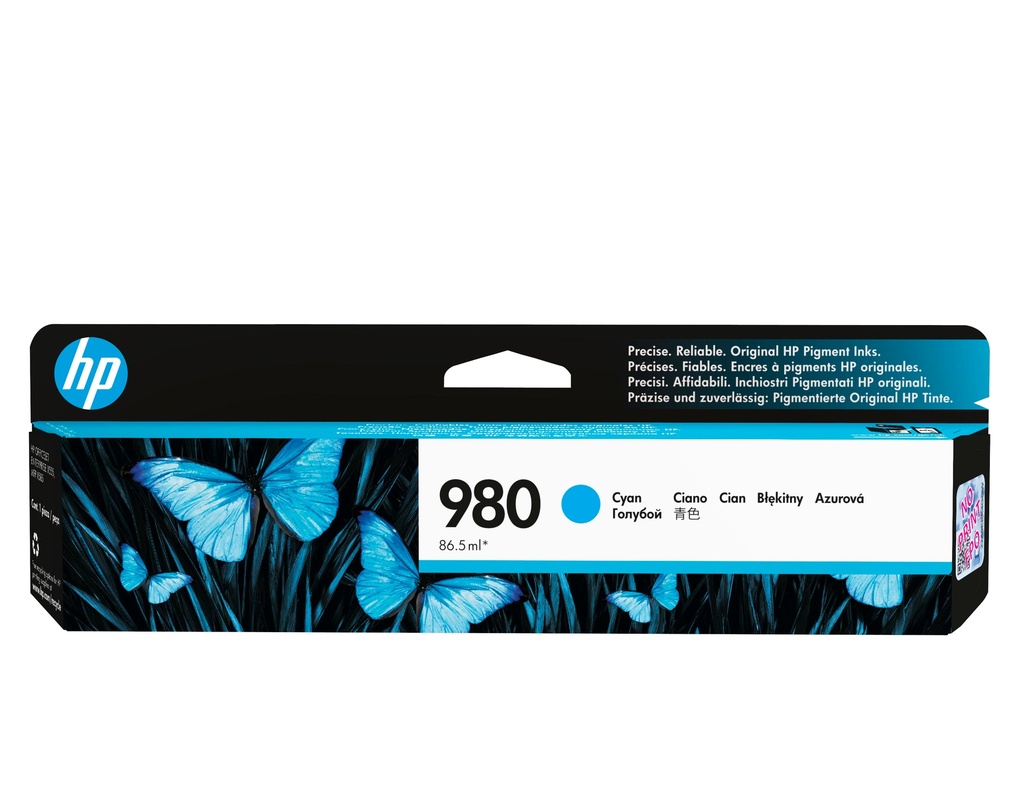 [D8J07A] D8J07A HP 980 Cyan Original Ink Cartridge