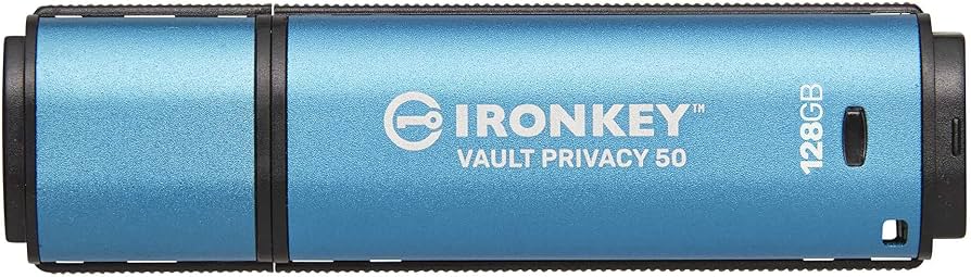 128GB IronKey Vault Privacy 50 AES-256 Encrypted, FIPS 197