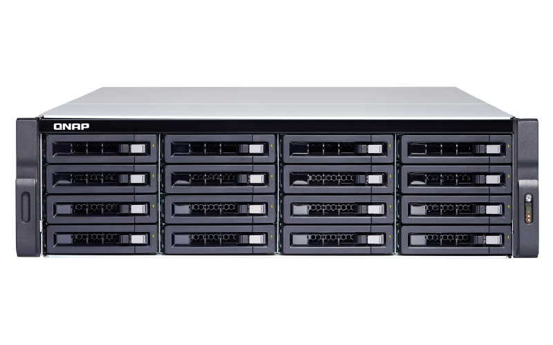16-Bay NAS, Intel Xeon E-2124 quad-core 3.3 GHz processor (burst up to 4.3 GHz), 16 GB UDIMM DDR4 (2 x 8GB), 16x 2.5"/3.5" SATA HDD/SSD