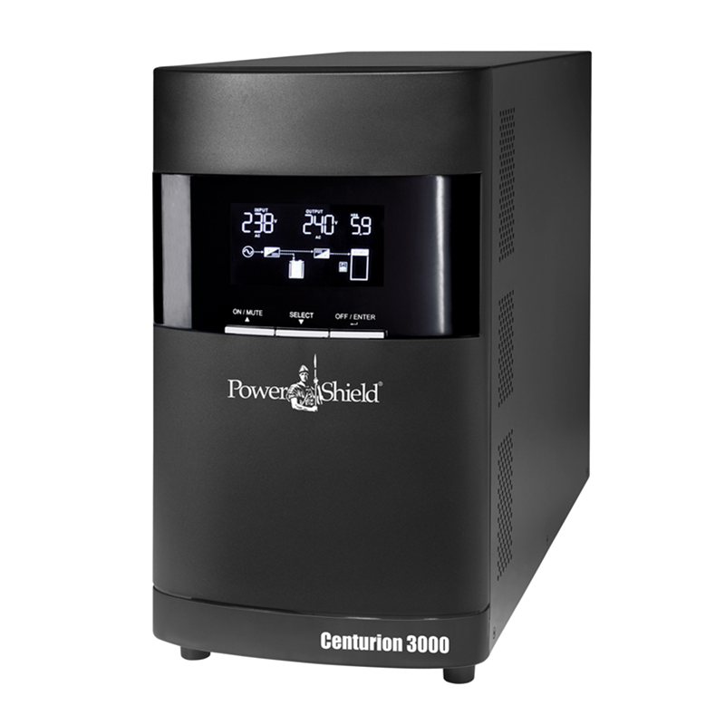 [9346909000217] 9346909000217 PowerShield Centurion Tower UPS 3000VA/2700W, 15A input, 4 AUS sockets, hot-swappable batteries, 2-year warranty
