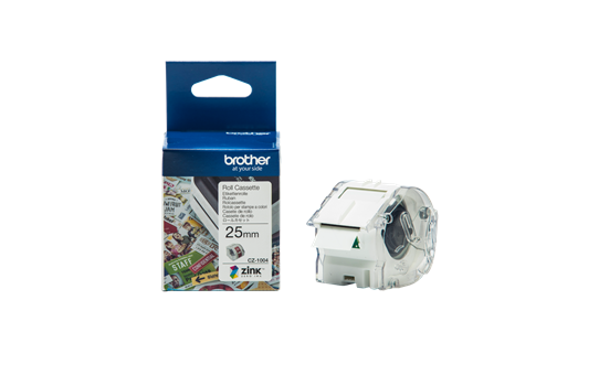 [4977766779302] Brother CZ-1004 Full Colour continuous label roll, 25mm wide to Suit VC-500W