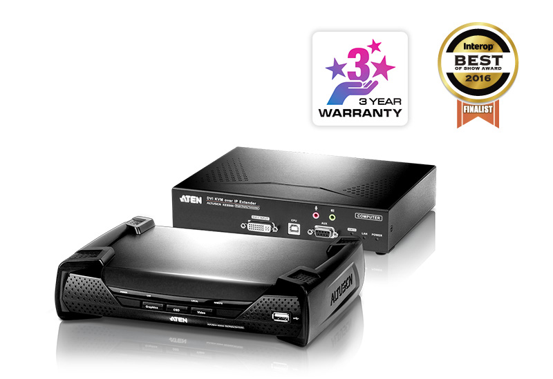 [4719264647000] 4719264647000 Aten Dual HDMI USB KVM Console station for selected Aten KNxxxx KVM over IP series, supports full HD with small form factor design for 0U rack space