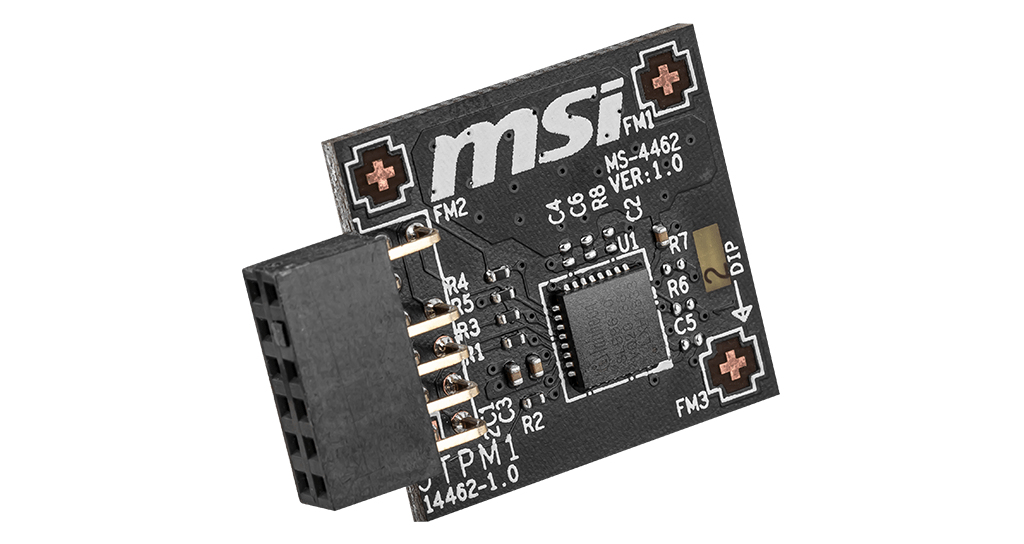 [4719072806675] 4719072806675 MSI TPM 2.0 Module (MS-4462) SPI Interface, 12-1 Pin, Supports MSI Intel 400 Series Motherboards and MSI AMD 500 Series Motherboards