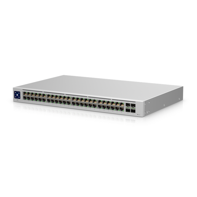 [810010072528] Ubiquiti UniFi USW-48, 48-port Managed Gigabit Layer2 Switch - 48x Gigabit Ethernet Ports 4x SFP Port Touch Display, 2Yr Warr