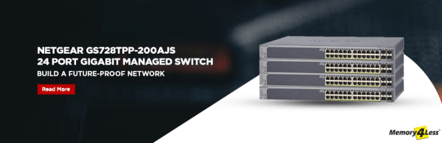 NETGEAR 24-Port 190W Gigabit PoE+ Ethernet Smart Managed Pro Switch with 4 SFP Ports (GS728TPv2)