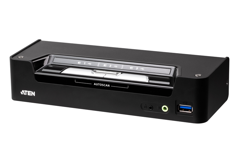 [KVA-CS1953] KVA-CS1953 Aten 3-Port USB-C DisplayPort Hybrid KVMP Switch with 45W Power Delivery 3.0