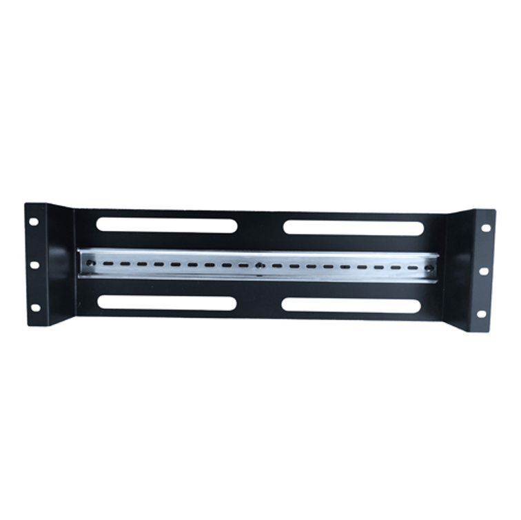 [ACC-DINRAIL] LDR Rackmount Din Rail, Black Metal Construction, 35mm International Din Rail