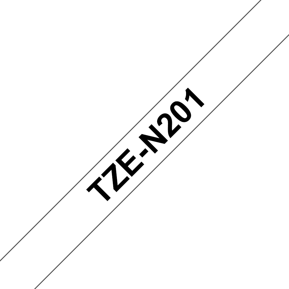 COB-TZE-N201 Brother TZE-N201 3.5MM BLACK ON WHITE NON LAMINATED TZE TAPE