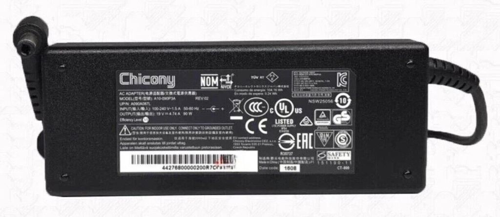 [NAL-ADP-AX2] NAL-ADP-AX2 Power adaptor 19V/90W for Leader Visionary AIO SV270  5.5mm x 2.5mm