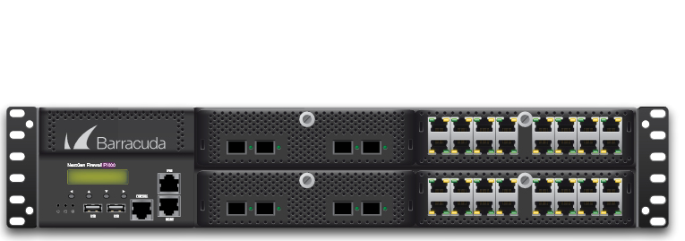 Barracuda CloudGen Firewall F-Series F1000 model CE2 (32 copper 1G and 8 SFP+ 10G ports)