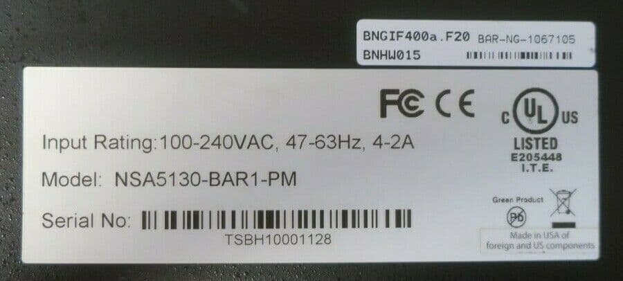 Barracuda CloudGen Firewall F-Series F400 model F20 (8 copper and 4 SFP 1G ports and dual power supply)