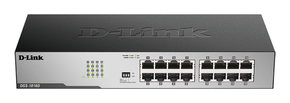 16 Port Copper Gigabit Switch (Desktop Size)