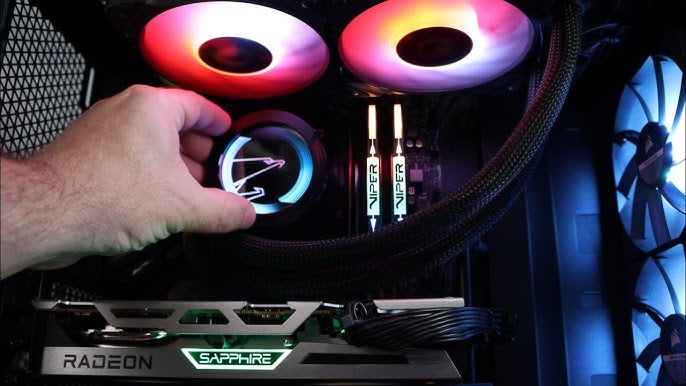 AORUS-WATERFORCE-X-240, RGB FUSION 2.0, w LCD display AIO liquid cooler, Universal fan & pump RPM control, supports all MB brands