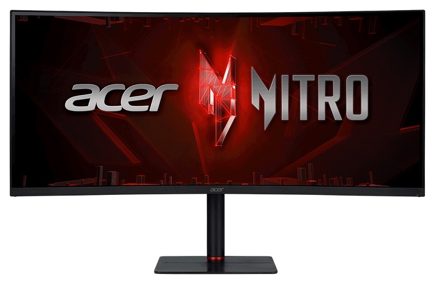 Acer NITRO FSYNC,HDR400 34" XV345CURV(UM.CX5SA.V01-RY0) 21:9, CURVE, VA(1000R), 3440x1440, 1ms, 165Hz, HDMI(2.0), DP(1.4)x2, USB-C(65W), Tilt, Swiv,HAS, SPK(2X3W), VESA100x100, 3YR
