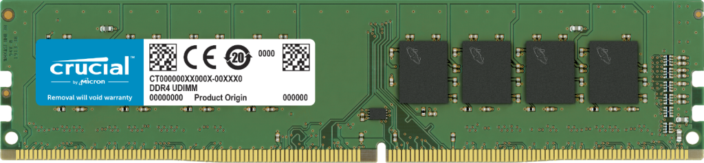 DDR4 3200MHz 16GB (1x16) Desktop Memory CT16G4DFRA32A
