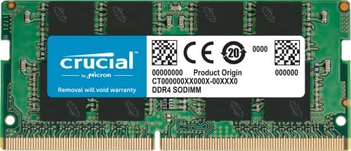 DDR4 3200MHz 32GB (1x32) SODIMM Memory CT32G4SFD832A