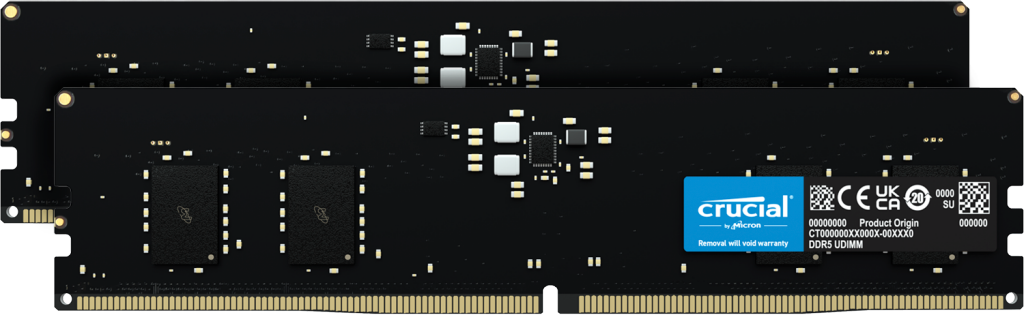 16GB (2x8GB) DDR5 UDIMM 4800MHz CL40 Desktop PC Memory CT2K8G48C40U5