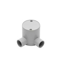 Deep Junction Box 25mm 2 Way Right Angle - 10 Pack