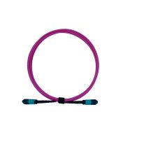 10m MPO-MPO 12F Multimode OM4 Fiber Optic Cable | Magenta