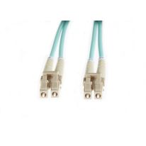 1.5m LC-LC OM4 Multimode Fibre Optic Patch Cable | Aqua