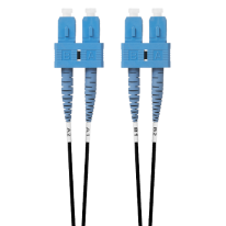 10m SC-SC OS1 / OS2 Singlemode Fibre Optic Cable: Black