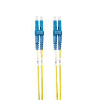 1m LC-LC OS1 / OS2 Singlemode Fibre Optic Cable | Yellow