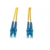 0.5m LC-LC OS1 / OS2 Singlemode Fibre Optic Cable | Yellow