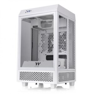 Thermaltake CA-1R3-00S6WN-00 The Tower 100 Tempered Glass Mini Tower Snow Edition