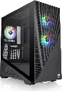 Thermaltake CA-1S4-00M1WN-00 Divider 370 Tempered Glass ARGB Mid Tower ATX Case Black Edition