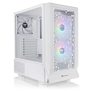 Thermaltake CA-1Y2-00M6WN-01 Ceres 330 TG ARGB Tempered Glass E-ATX Mid Tower Case - Snow
