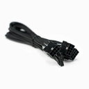 GamerChief 12VHPWR 450W 3x8-Pin 45cm Sleeved Extension Cable (Black)