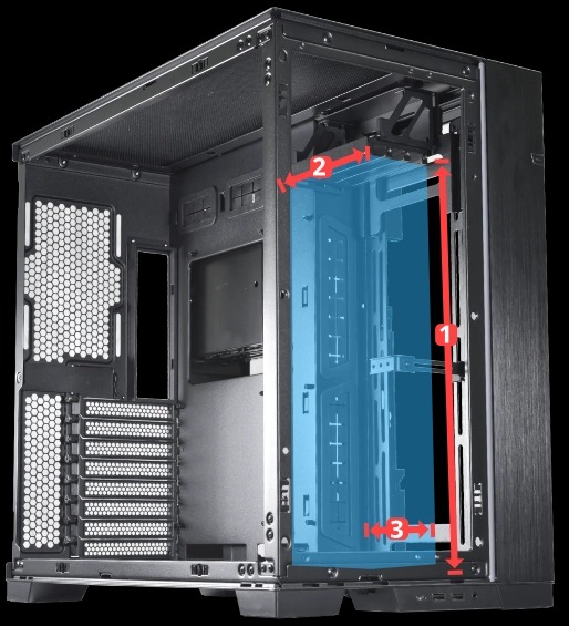 Lian-Li O11DE-9X Upright GPU Bracket - Black
