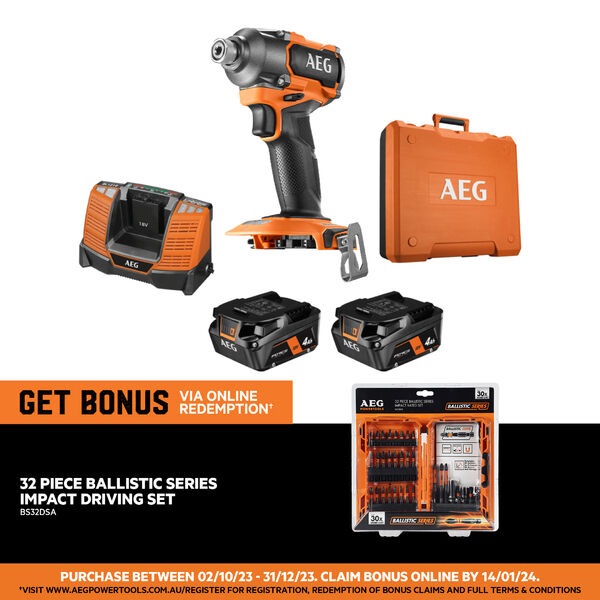 18V Brushless 3-Speed Impact Driver 4.0Ah FORCE Kit A18IDB342C