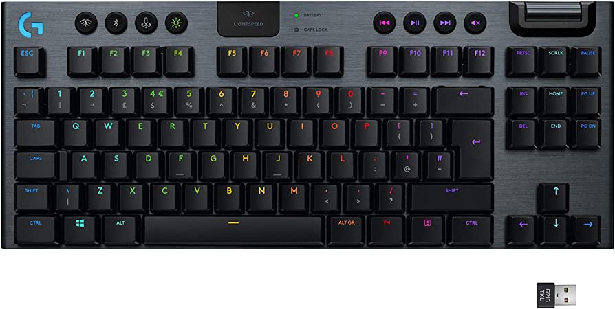 920-009512 G915 TKL LIGHTSPEED Wireless RGB Mechanical Gaming Keyboard - Linear 