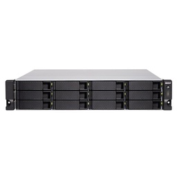 QNAP Qnap 2U 12-Bay 10Gbe Nas And Iscsi Ip-San, Intel Xeon E-2124 4-Core 3.3 Ghz Processor , 8 Gb Long D TS-1283XU-RP-E2124-8G
