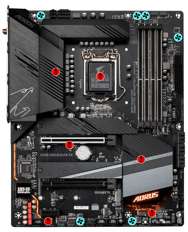 GA-Z590-AORUS Z590 AORUS ELITE AX ATX LGA1200 Motherboard -ELITE-AX