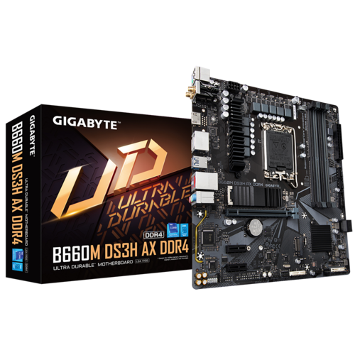GA-B660M-DS3H B660M DS3H DDR4 Micro ATX LGA1700 Motherboard -DDR4