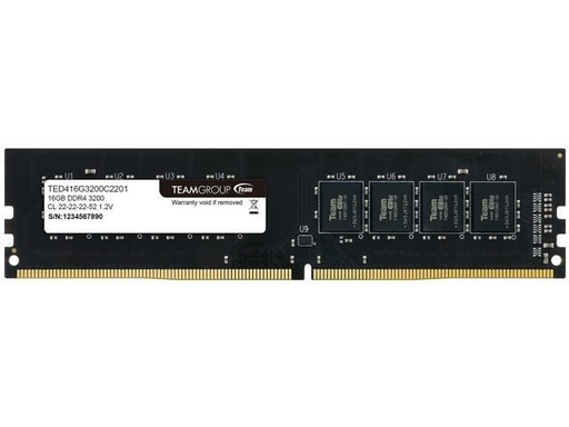 G3200C2201 Elite DDR4 3200MHz 16GB (1x16) Desktop Memory TED416