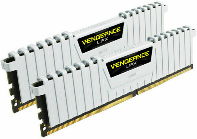 B3200C16W Vengeance LPX DDR4 3200MHz 16GB (2x8) Desktop Memory White CMK16GX4M2