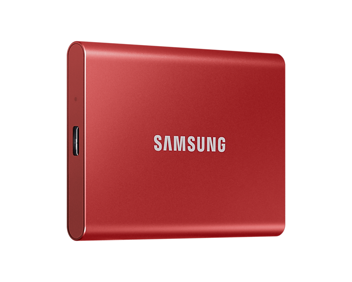 [MU-PC500R/WW] Portable SSD T7 500GB USB 3.2 External SSD Metallic Red MU-PC500R/WW