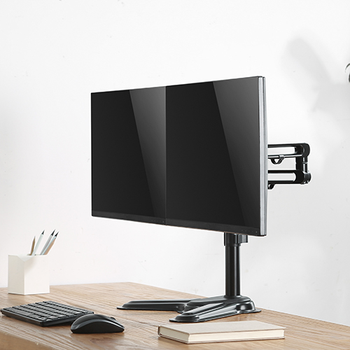 T30-T024 Dual Monitor Premium Aluminum Articulating Monitor Stand for 17"-32" LD