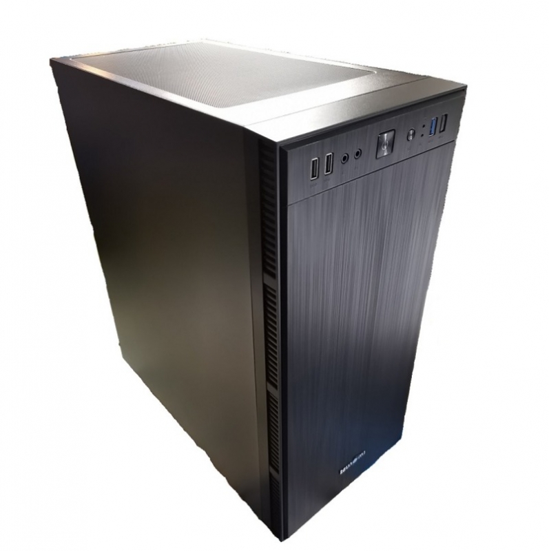 [P343] P343 Mid Tower Case/1 X USB3.0+2 X USB2.0/HD Audio/ Black with PSU